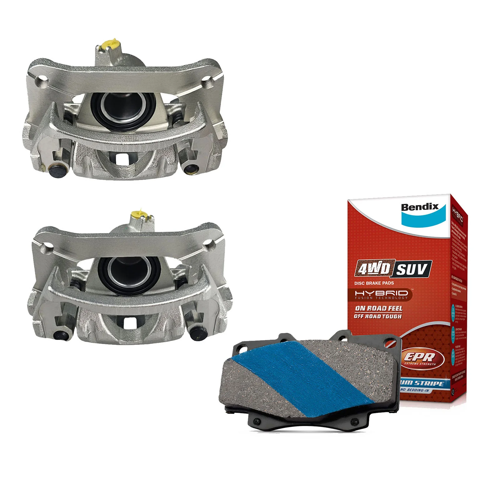 2 x Rear Disc Calipers with Brake Pads for Toyota Landcruiser VDJ79 HZJ75 HZJ80 VZJ95 HZJ79 VDJ76 HDJ79 HZJ105 VDJL79 KZJ95 HDJ80 FZJ105 VDJ78 HZJ78 HDJ81 VDJL76 VDJL78 RZJ95 KZJ90 HDJ78 FJ80 HZJ70 HZJ77 FZJ78 HDJ80 - Image 2