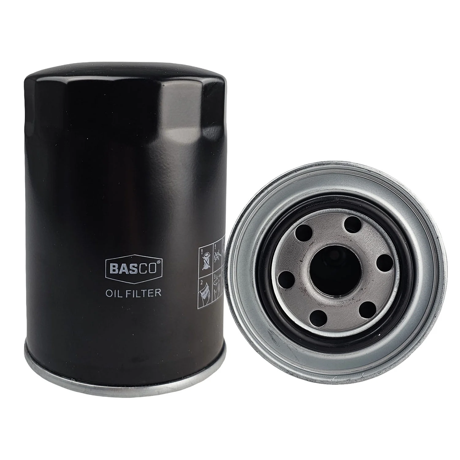 Basco Oil Filter Interchangeable with Z372 C-1012 WZ372 ME013307 for Mitsubishi