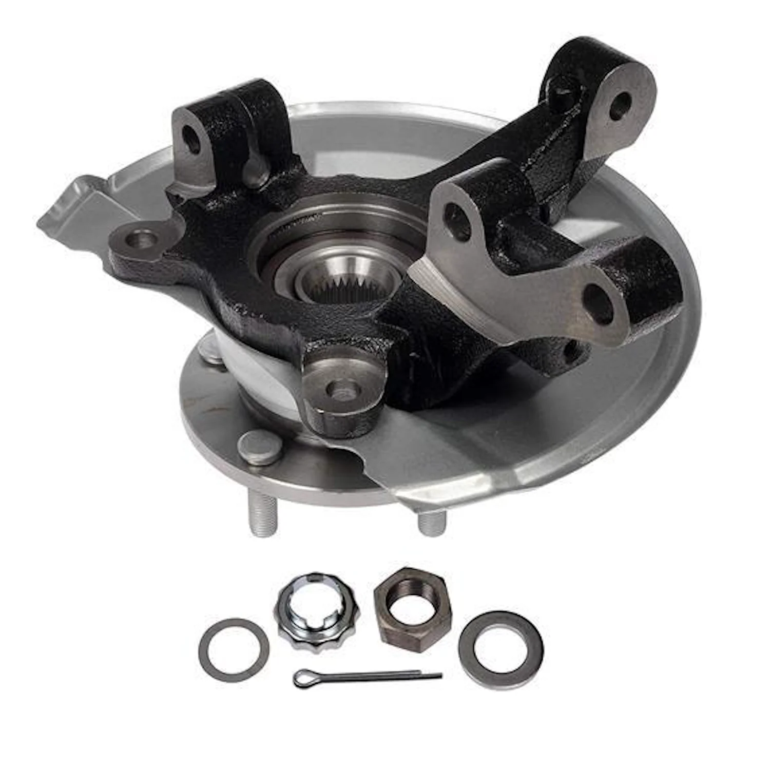Two Front Wheel Bearing, Hub + Knuckle for Jeep Compass MK, Jeep Patriot MK, Dodge Caliber PM PM - Image 2