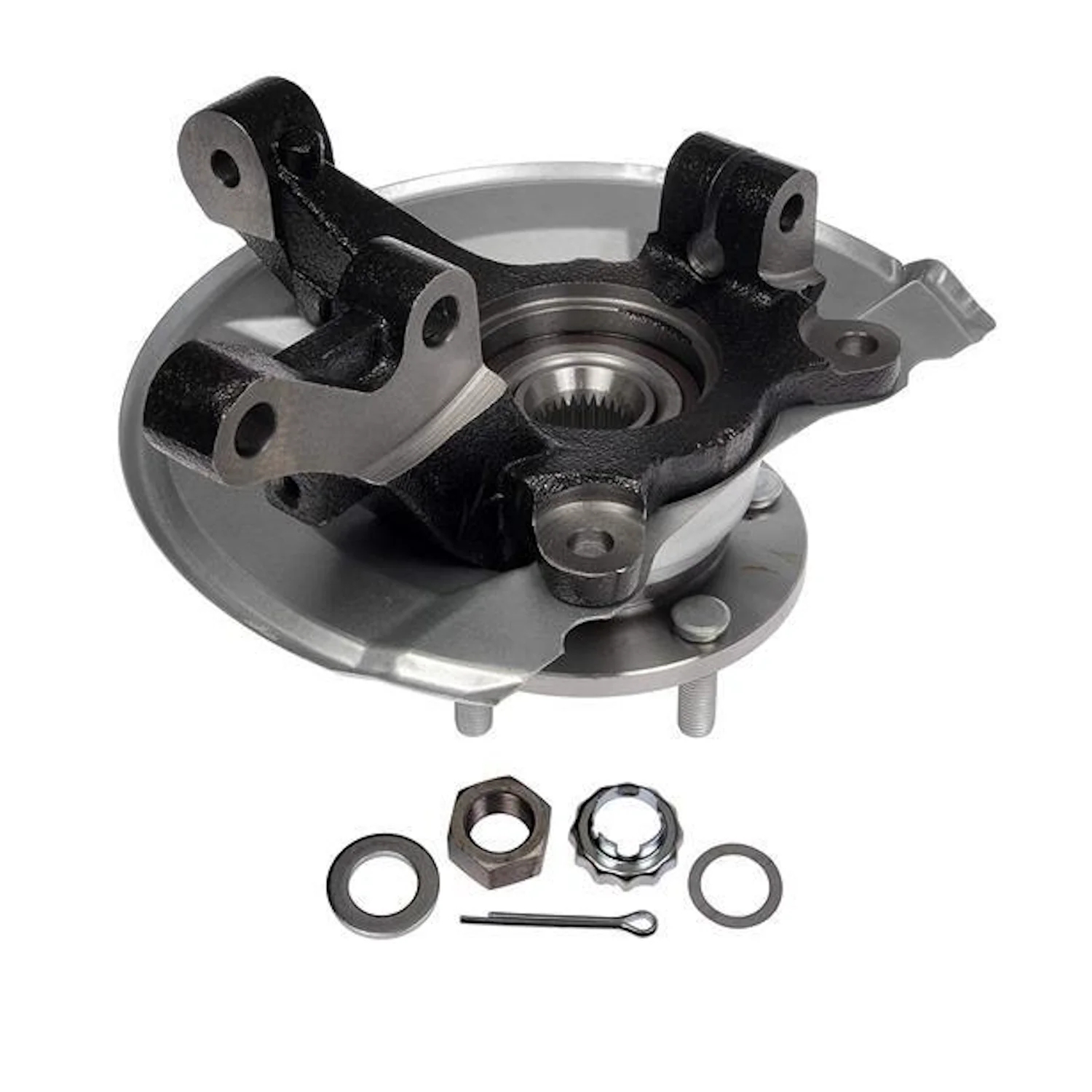 Right Front Wheel Bearing, Hub + Knuckle for Jeep Compass MK, Jeep Patriot MK, Dodge Caliber PM - Image 2