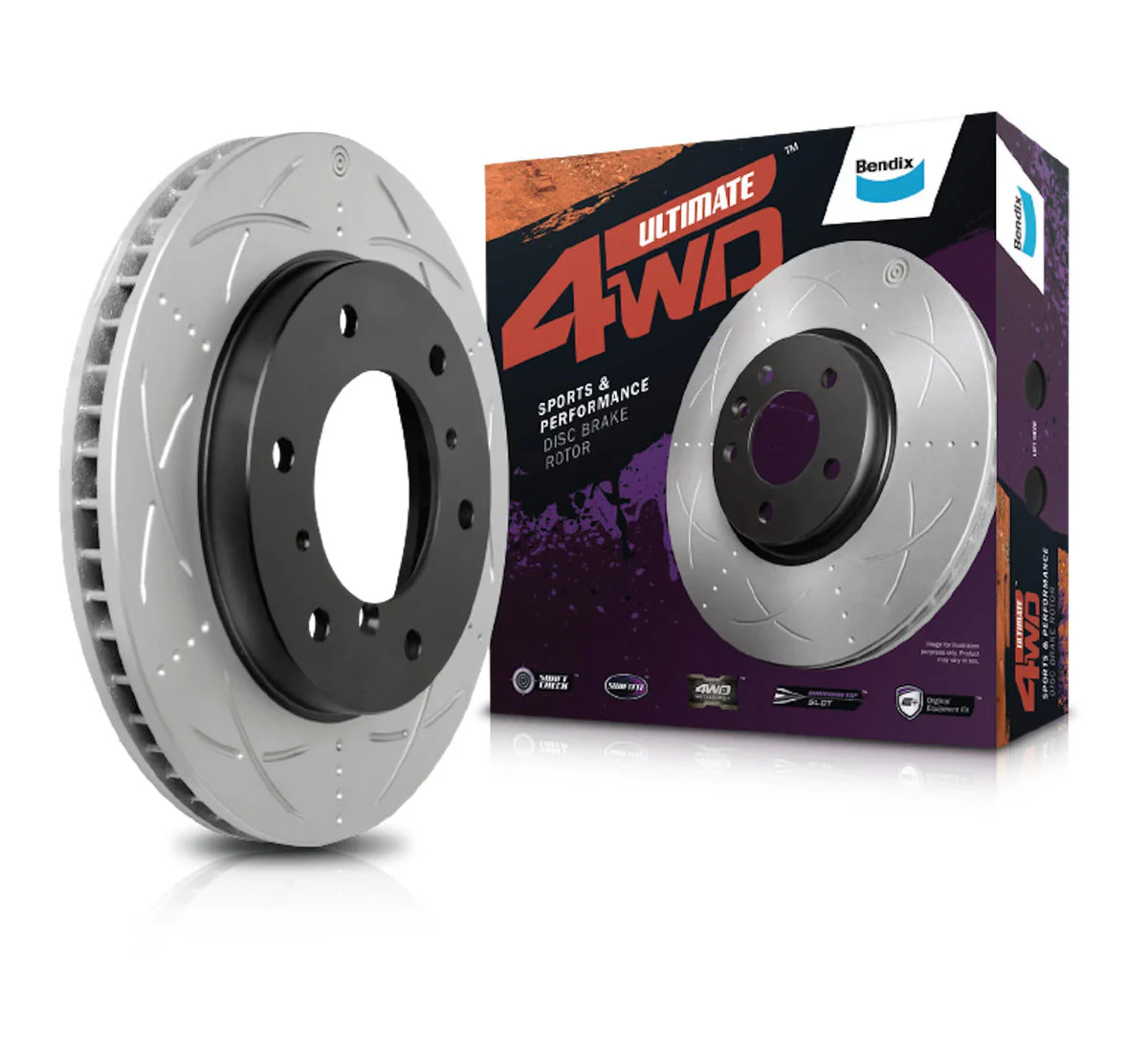 Bendix Front Brake Rotor for Ford Ranger PX PY, Mazda BT50 UP UR BR2132-ULT4WD