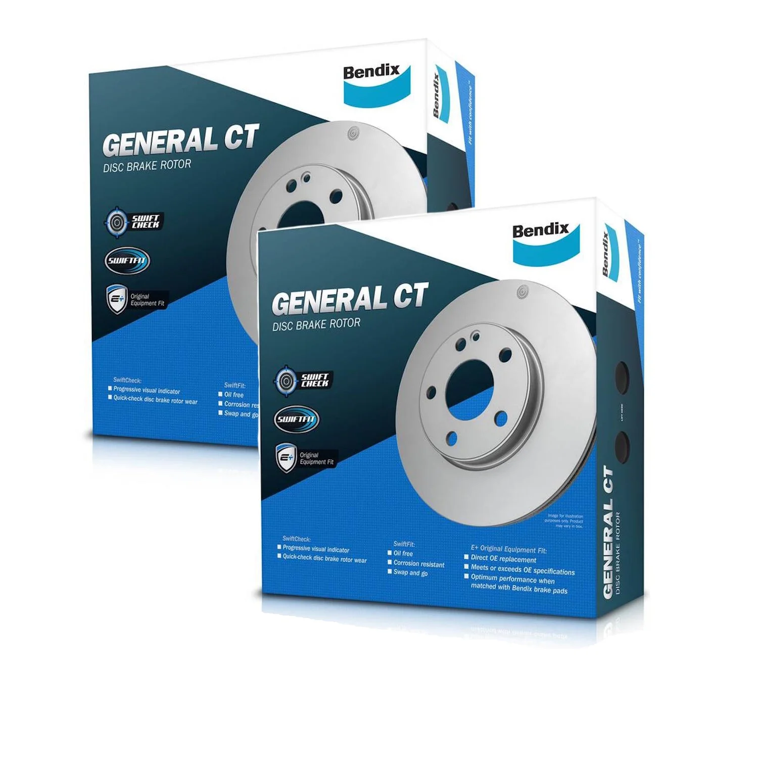 2 x Bendix Front Brake Rotors for Honda Accord CM CM5 CM6 CP CP2 CP3, Accord Euro CL CL7 CL9 CU CU2, Honda MDX YD - Image 2
