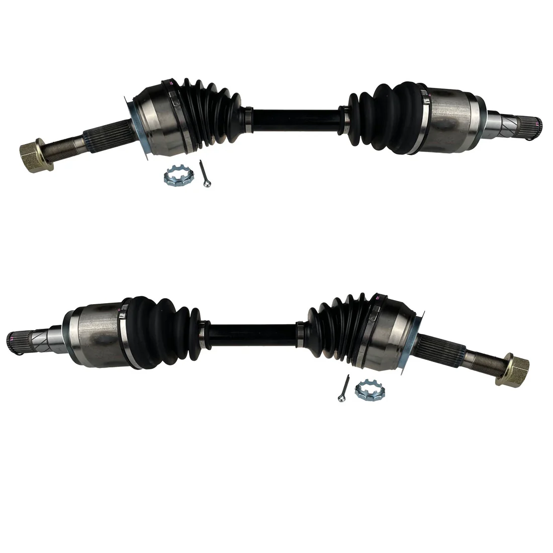 2 Front CV Drive Shafts for Nissan Navara D23 NP300 4WD, Mercedes Benz X250d X350d