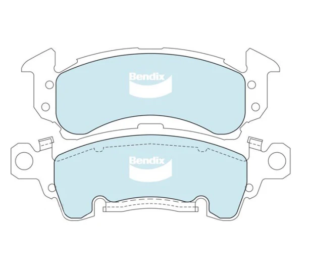 Front Bendix HD Brake Pads DB1771-HD for Chevrolet C1500, C20, C2500 (Silverado, Suburban), Camaro G1 G2 G3 Z28, Corvette C3, K1500, K2500, Pontiac Firebird Trans Am - Image 2