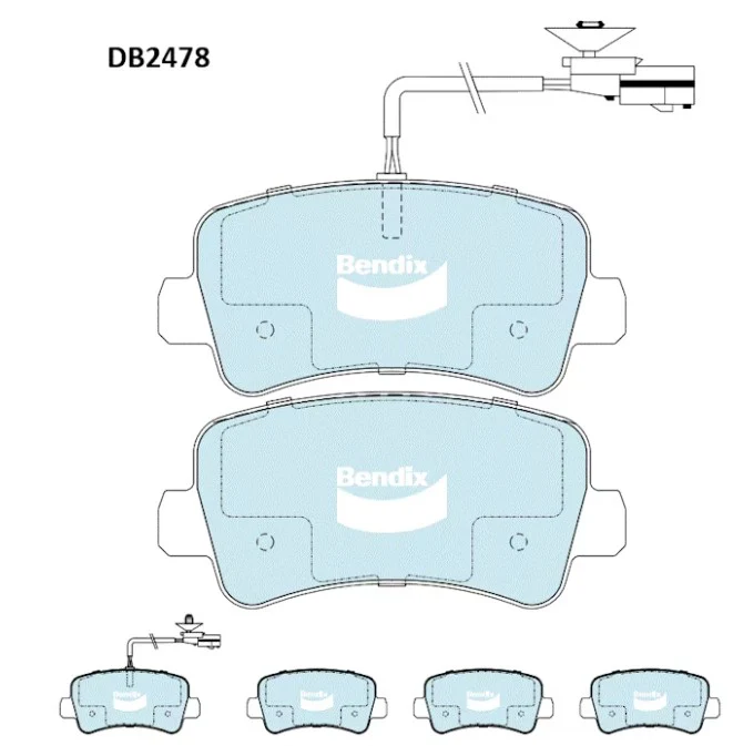 Rear Bendix HD Brake Pads for Renault Master X62, Pro X62 - Image 2