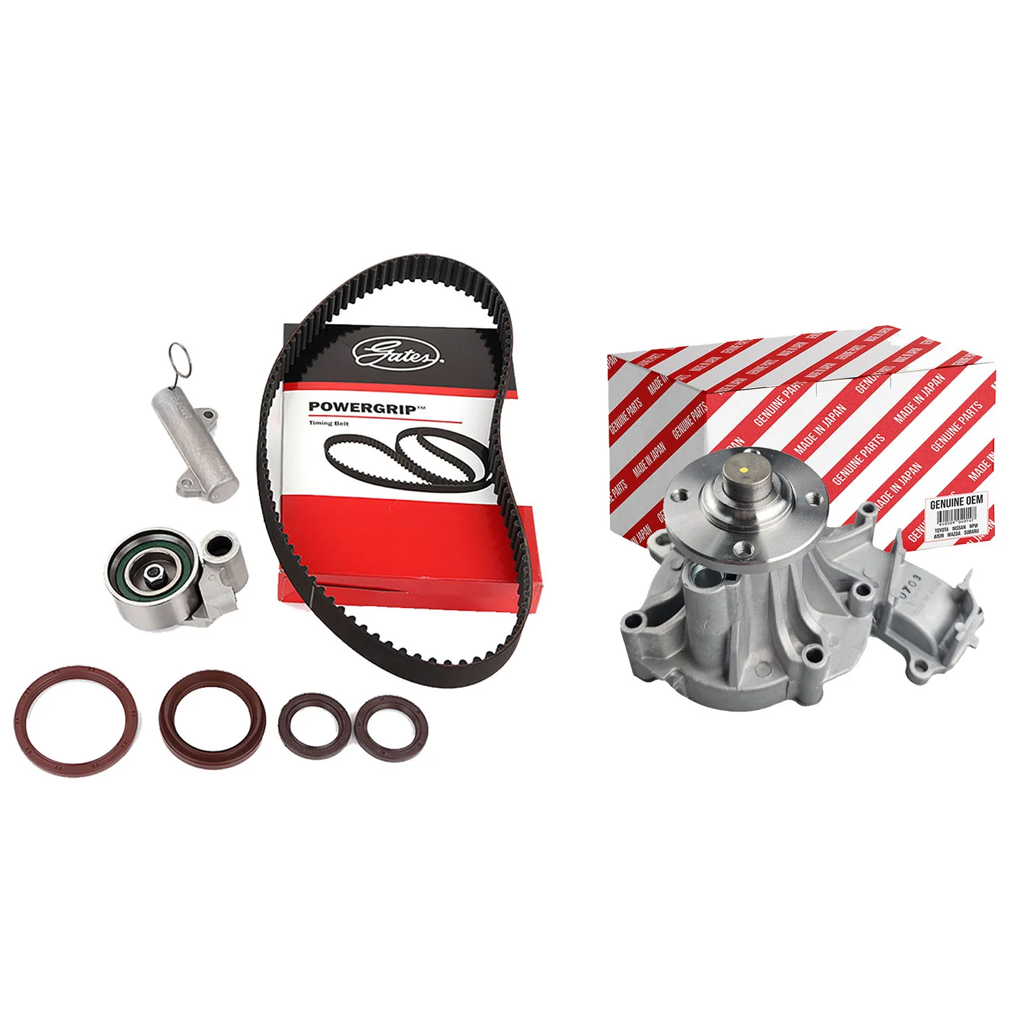 Timing Belt Kit w/ Water Pump for Toyota LandCruiser Prado KDJ120 KDJ150 KDJ155