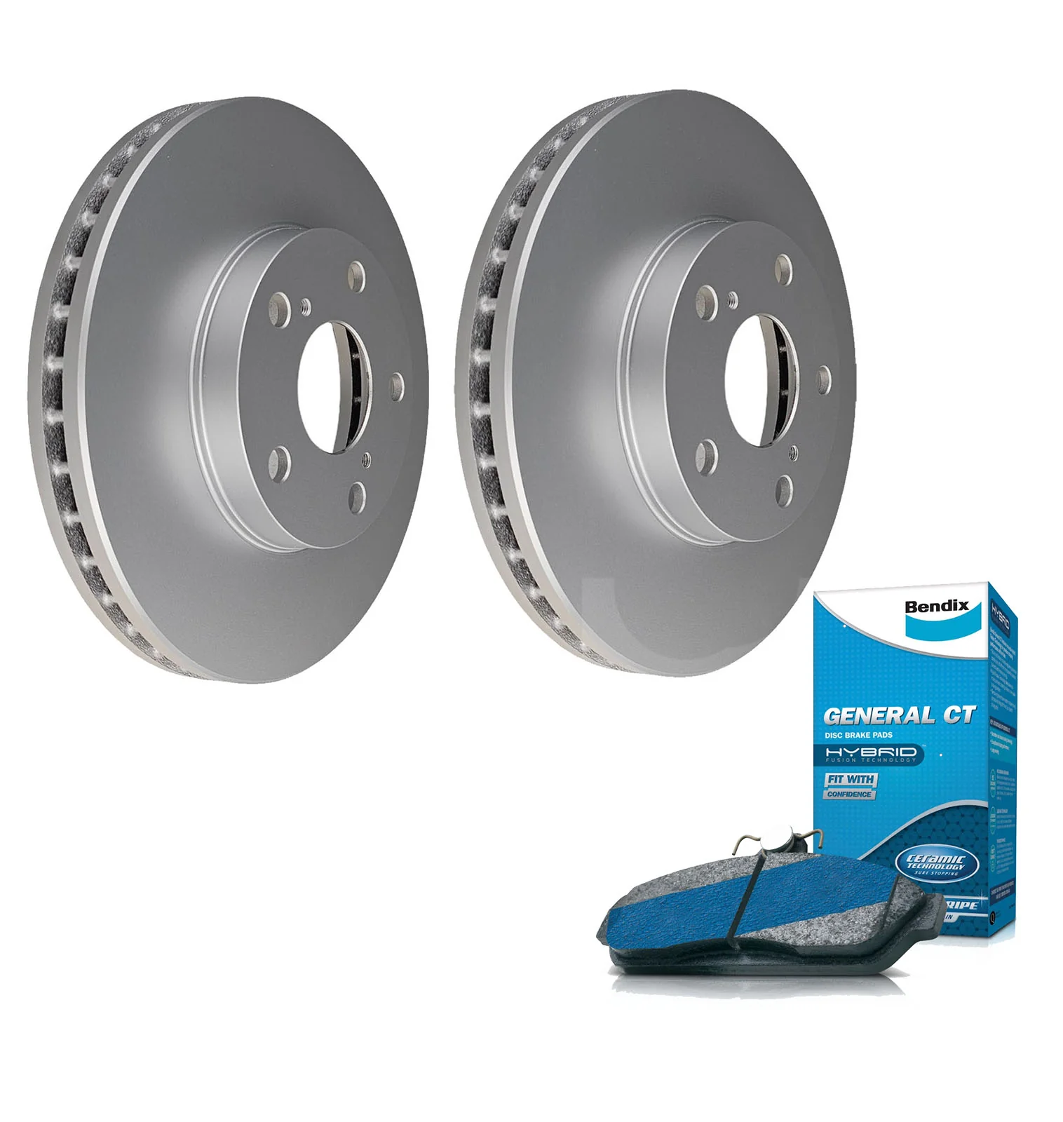 Front Bendix Brake Pads, Rotor for Toyota Estima ACR40 MCR40 Previa Tarago ACR30