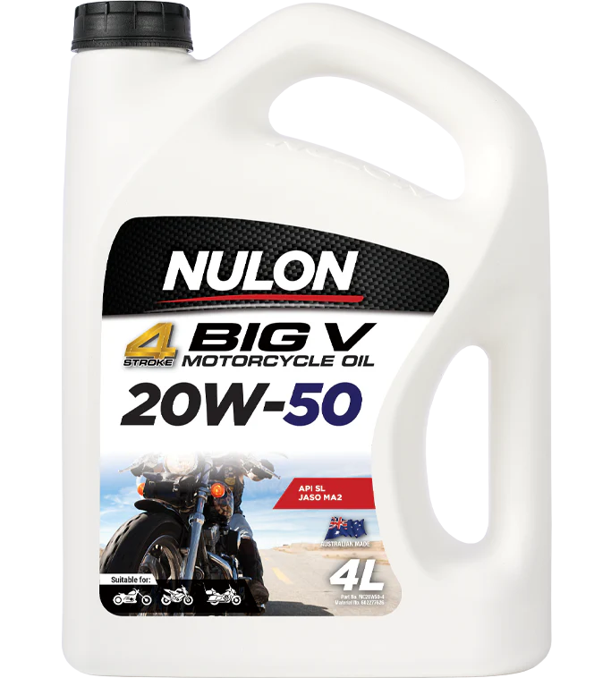 Nulon 4 Stroke Big V 20W-50 Motorcycle Oil 4 Litres - MC20W50-4
