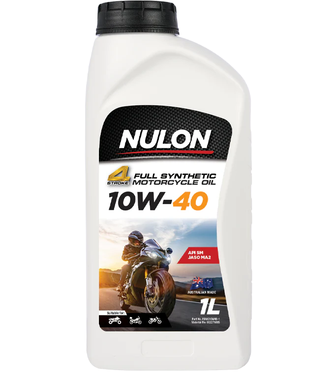 Nulon 4 Stroke Full Synthetic 10W-40 Motorcycle Oil 1 Litre - FSMC10W40-1