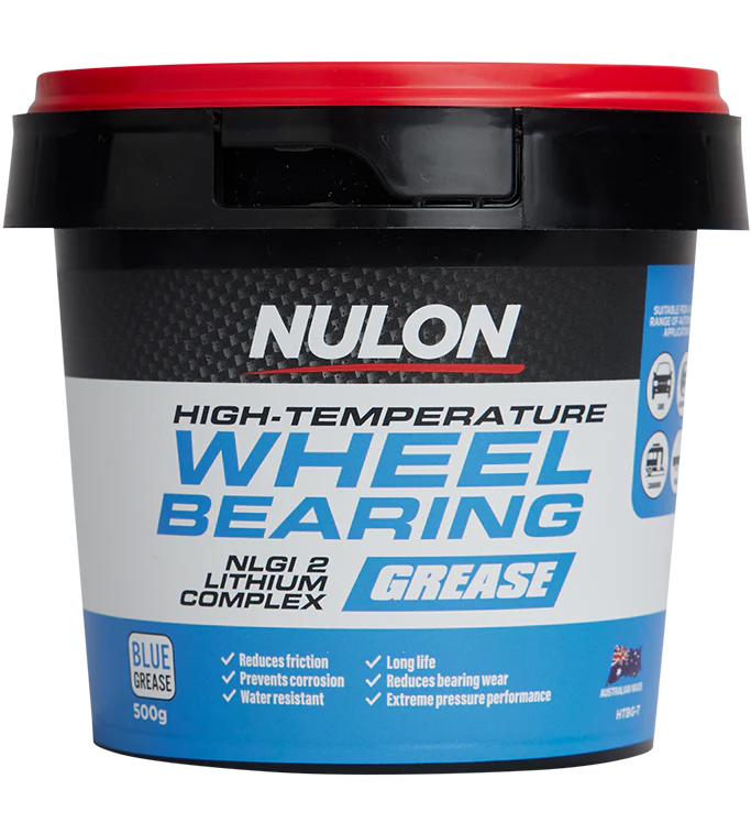 Nulon High-Temperature Wheel Bearing NLGI 2 Lithium Complex Grease 500g - HTBG-T