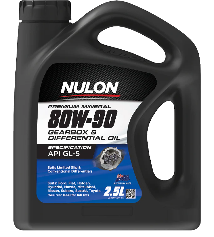 Nulon Premium Mineral 80W-90 Gearbox & Differential Oil 2.5 Litres - LSD80W90-2.5