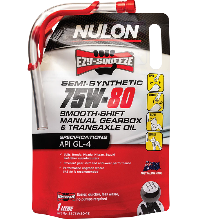 Nulon Semi Synthetic 75W-80 Smooth Shift Manual and Transaxle Oil 1 Litre - SS75W80-1E