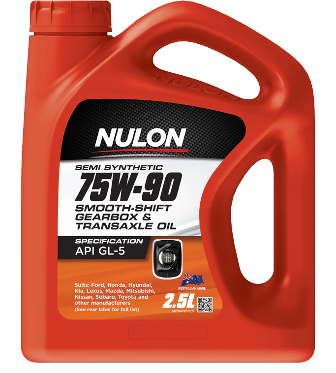 Nulon Semi Synthetic 75W-90 Smooth Shift Manual Gearbox & Transaxle Oil 2.5 Litres - SS75W90-2.5