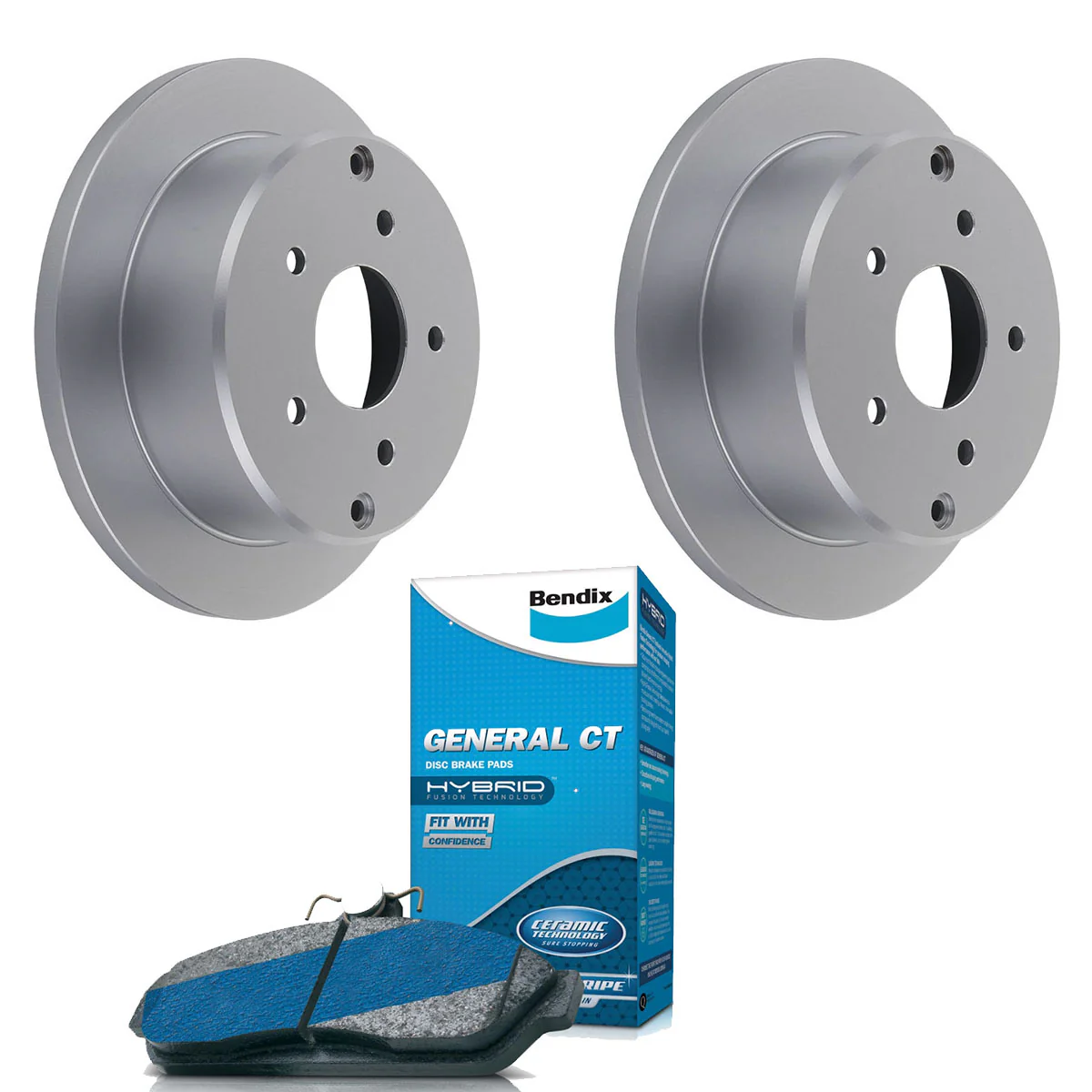 Rear Bendix Brake Pads + 286mm Rotors for HSV Senator, SV99, XU6 1997-2002