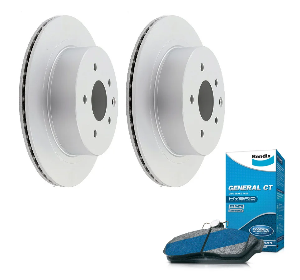 Rear Bendix Brake Pads + Rotors for Nissan Dualis J10 2007~2016 292mm