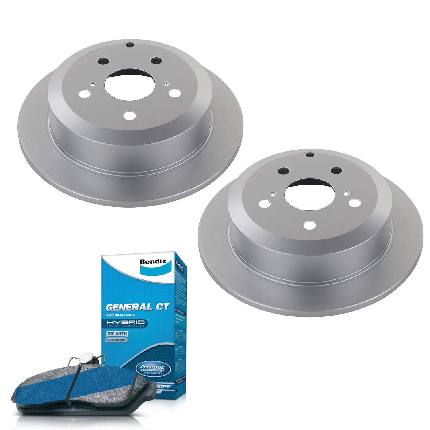 Rear Bendix Brake Pads + Rotors for Toyota Avalon MCX10