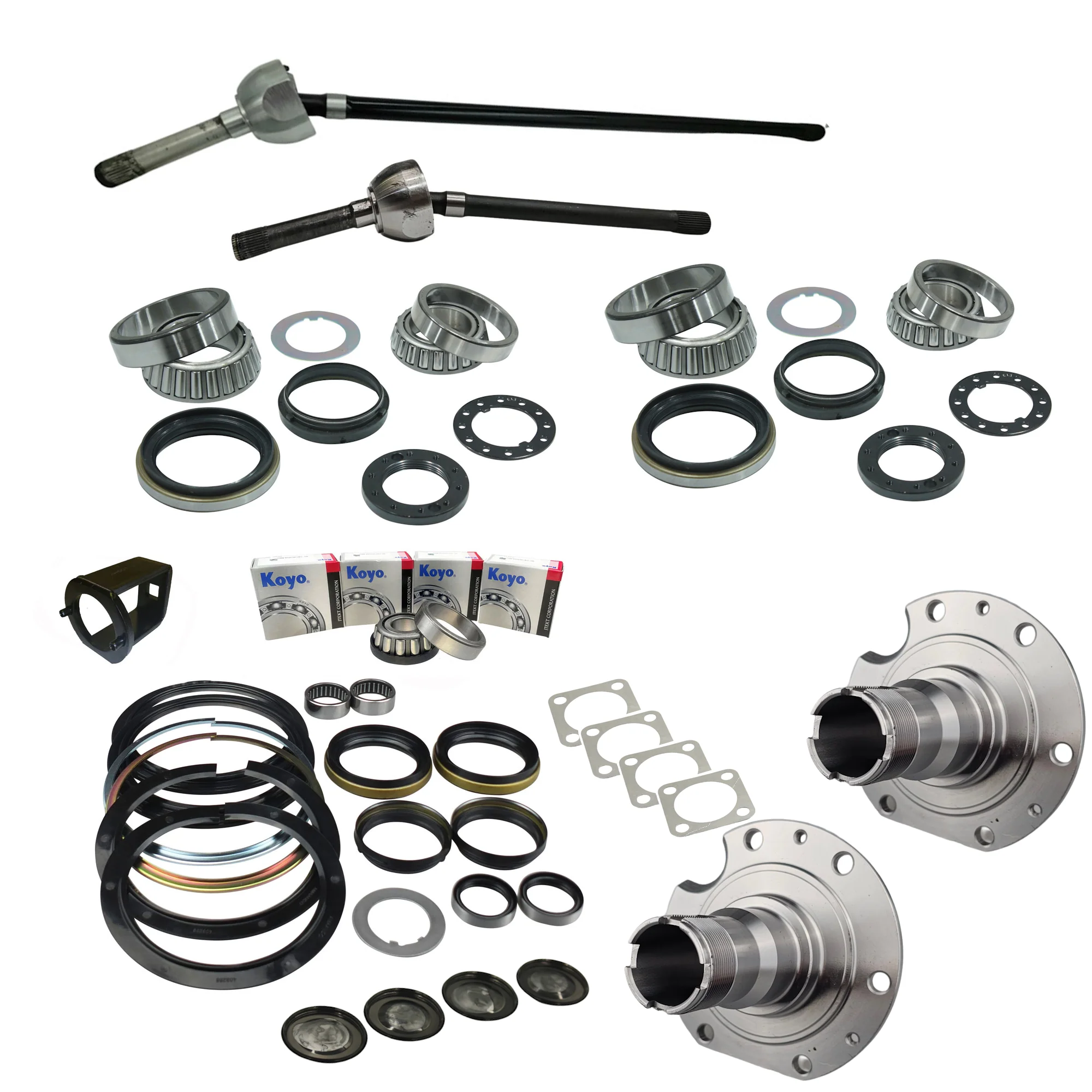 Front CV Shaft Wheel Bearing Swivel Hub Spindle Kit for Nissan Patrol GU Y61